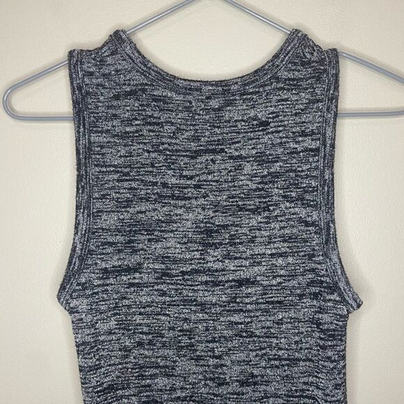 Wilfred Free | Aritzia Grey Marled Front Cut-Out Bodycon Mini Dress Size XS - Picture 4 of 5